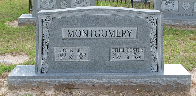 Gravesite of John Lee Montgomery